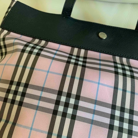 Authentic Burberry Blue Label Pink Purple Medium Tote - Picture 4 of 10